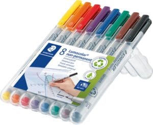 Staedtler Lumocolor 316 OHP-marker non-permanent 0,6 mm - box van 8 stuks — productfoto 2