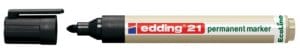 edding Ecoline e-21 permanent marker zwart met ronde punt