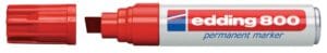 edding e-800 permanent marker rood - schuine punt, 4 - 12 mm — productfoto 2