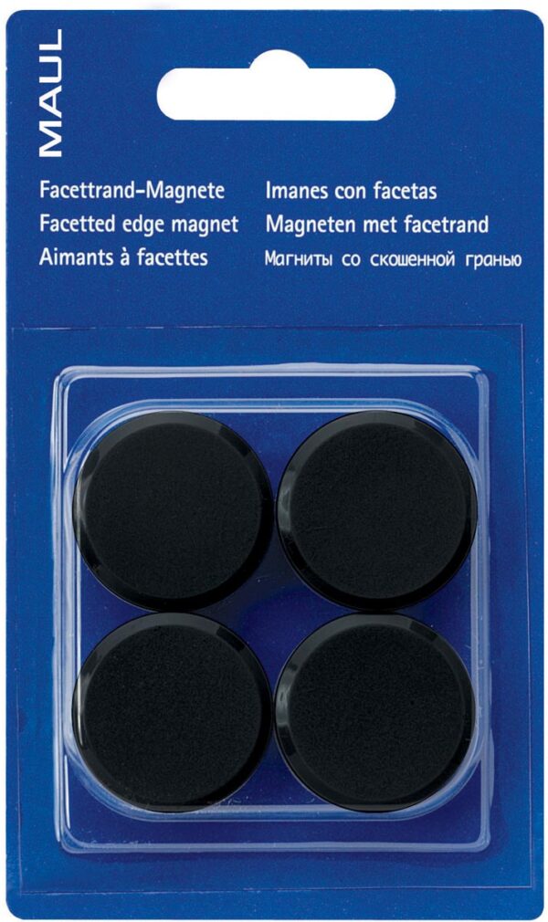 MAUL magneet Solid 32mm trekkracht  2.5kg blister 2 zwart