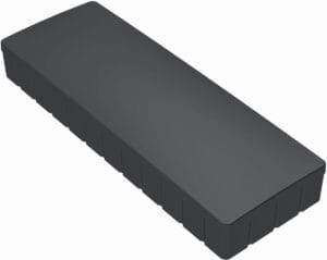 Tien zwarte Maul magneet Solid whiteboardmagneten van 54 x 19 mm in een doos