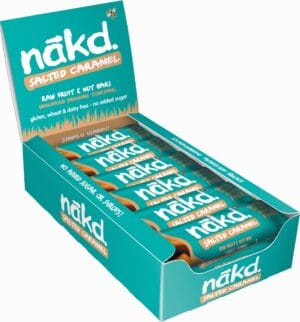 Nakd Salted Caramel, reep van 35 g, pak van 18 stuks — drank en eetwaren