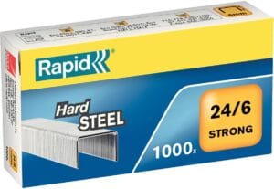 Doos Rapid nietjes 24/6 van staal, 1.000 stuks