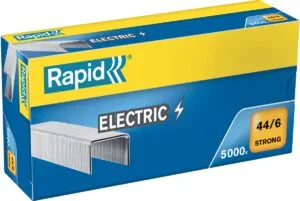Doos met 5.000 Rapid nietjes 44/6 in gegalvaniseerd zilver