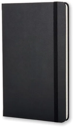 Moleskine notitieboek 13 × 21 cm - gelijnd, harde cover, 240 bladzijden, zwart — productfoto 2
