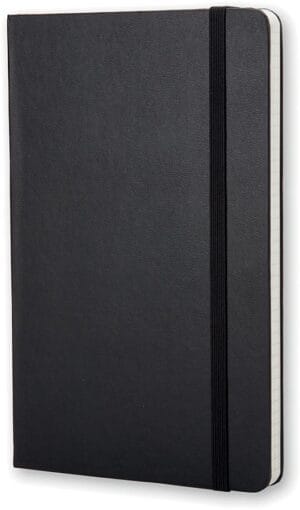 Moleskine notitieboek, ft 13 x 21 cm, geruit, harde cover, 240 bladzijden, zwart — detail 2