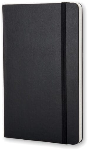 Moleskine notitieboek, ft 9 x 14 cm, geruit, harde cover, 192 bladzijden, zwart — detail 2