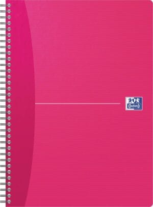 Oxford Office Essentials spiraalschrift A4 - 180 bladzijden, gelijnd, geassorteerde kleuren — productfoto 2