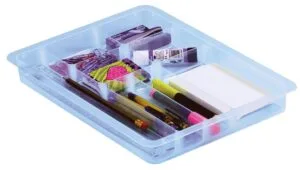 Transparante Really Useful Box office divider met 8 vakjes voor 4 of 9 liter boxen
