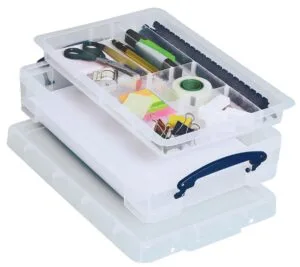 Really Useful Box office divider met 8 vakjes voor 4 liter of 9 liter - transparant — productfoto 2