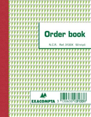 Exacompta orderbook, ft 13,5 x 10,5 cm, tripli (50 x 3 vel) — orderbooks zelfkopiërend