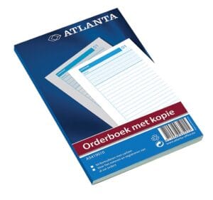 Atlanta by Jalema Orderbook 50 x 2 vel, ft 21 x 14,8 cm, 1 vel carbon — orderbooks zelfkopiërend