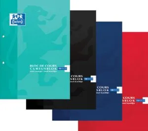 Oxford School cursusblok A4 geruit 10 mm met kartonnen kaft en 100 vel