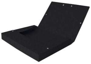 Elba elastobox Oxford Top File+ rug van 4 cm, zwart — detail 2