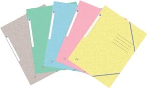 Oxford Top File+ elastomap, voor ft A4, geassorteerde kleuren — elastomappen uit karton
