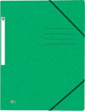 Oxford Top File+ elastomap, voor ft A4, groen — elastomappen uit karton
