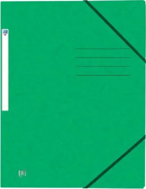 Oxford Top File+ elastomap, voor ft A4, groen — elastomappen uit karton