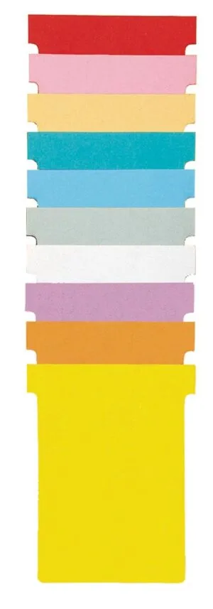 Groene Nobo T-planbordkaarten index 3 van 120 × 92 mm, pak van 100 stuks