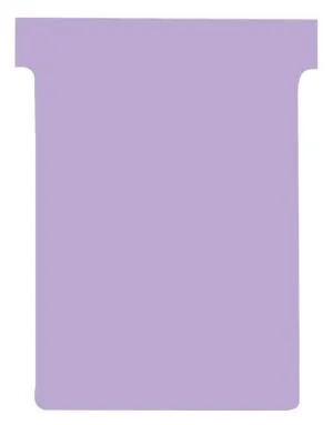 Nobo T-planbordkaarten index 3 in violet, 120 × 92 mm