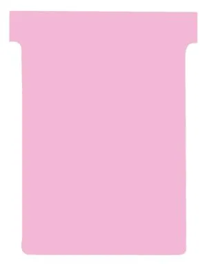 Nobo T-planbordkaarten index 3 in roze, 120 × 92 mm