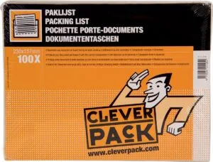 Cleverpack documenthouder, onbedrukt, ft 230 x 157 mm, pak van 100 stuks — detail 2