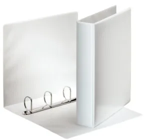 Esselte personaliseerbare ringmap, rug van 6,2 cm, 4 D-ringen van 40 mm, wit