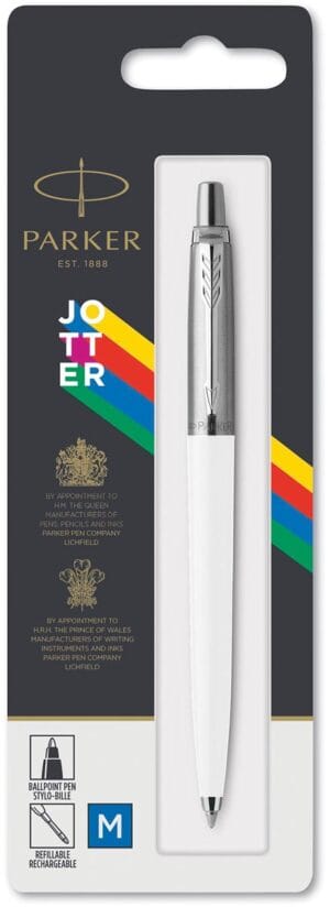 Parker Jotter Originals balpen - wit, op blister — productfoto 2