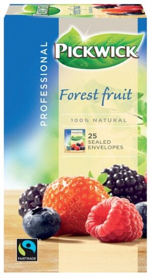 Pak Pickwick thee bosvruchten fairtrade met 25 zakjes