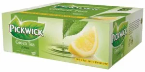 Pickwick thee, green tea lemon, pak van 100 stuks — drank en eetwaren