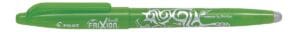 Pilot Frixion Ball roller in lichtgroen met dop en uitwisbare inkt