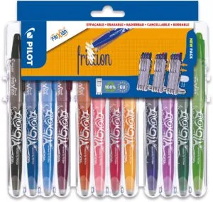 Pilot roller Frixion Ball Set 2 Go blister van 12 stuks, assorti — gelroller