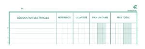 Exacompta inventaris, ft 32 x 19,5 cm, Franstalig — bedrijfsformulier