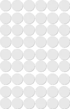 Apli ronde etiketten in etui diameter 13 mm, wit, 210 stuks, 35 per blad (2661)