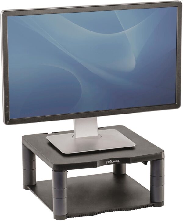 Fellowes beeldschermhouder in de hoogte verstelbaar (min. 64 mm tot 165 mm) met basis uit plastic - Afbeelding 2
