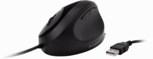 Zwarte Kensington Pro Fit ergonomische muis met verticale grip voor rechtshandigen