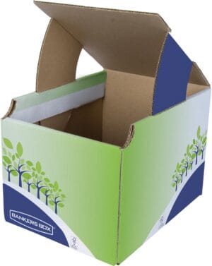 Bankers Box prullenbak van FSC-gecertificeerd karton - 36 liter ā productfoto 2