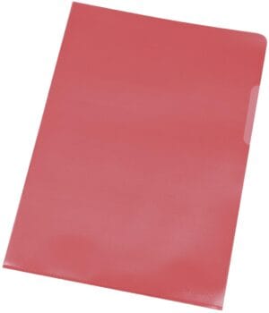 Q-CONNECT L-map A4 rood van 120 micron, pak van 10 stuks