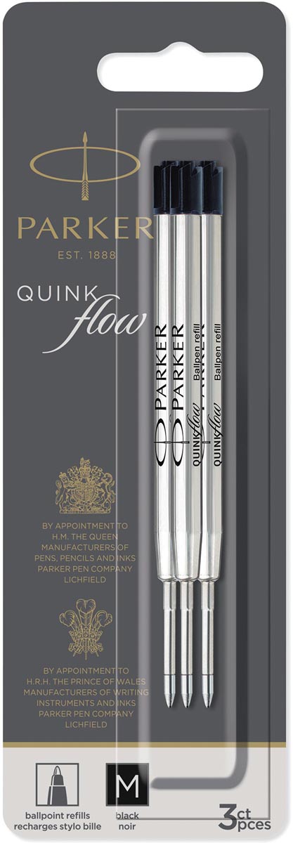 Parker Quinkflow Vulling Voor Balpen Medium Zwart Blister Met Stuks Portaal Check