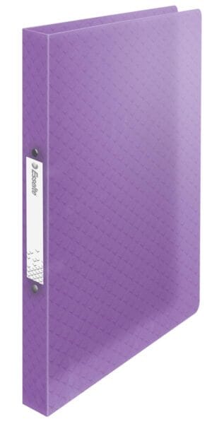 Esselte Colour'Breeze ringmap A4 in lavendel met soepele PP kaft en rugetiket