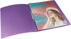 Esselte Colour'Breeze ringmap A4 - 2 ringen, PP, lavendel ā productfoto 2
