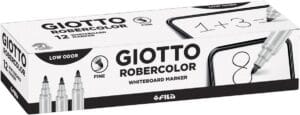 Giotto Robercolor whiteboardmarker fijn - ronde punt, zwart — productfoto 2