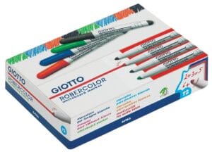 Giotto Robercolor whiteboardmarker maxi met blauwe inkt en ronde punt