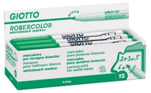 Giotto Robercolor whiteboardmarker groen met ronde punt van 4 mm