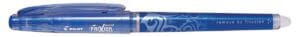 Blauwe Pilot Frixion Point roller met medium punt en uitwisbare inkt