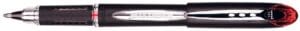 Uni-ball roller Jetstream rood, schrijfbreedte 0,45 mm, medium schrift, schrijfpunt 1 mm, zwarte rubbe... — gelroller