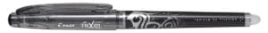 Zwarte Pilot Frixion Point roller met uitwisbare inkt en schrijfbreedte 0,25 mm