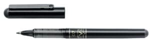 Pilot Vball 07 liquid-ink roller in zwart met metalen punt en clip