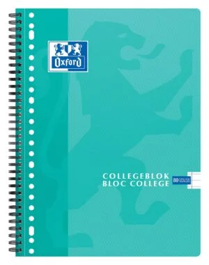 Oxford School collegeblok, ft A4+, 160 bladzijden, 23-gaats, gelijnd, assorti — detail 2