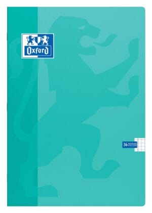 Oxford School schrift A4 - 72 bladzijden, geruit 5 mm, geassorteerde kleuren — productfoto 2