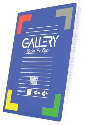 Gallery schrift 16,5 × 21 cm - geruit 5 mm, 72 bladzijden, geniet — productfoto 2